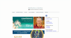 Desktop Screenshot of meditationaquebec.org