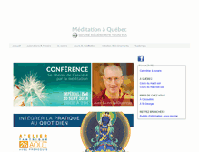 Tablet Screenshot of meditationaquebec.org